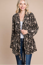 Load image into Gallery viewer, Jacket Cardigan: Lightweight Black/Cream