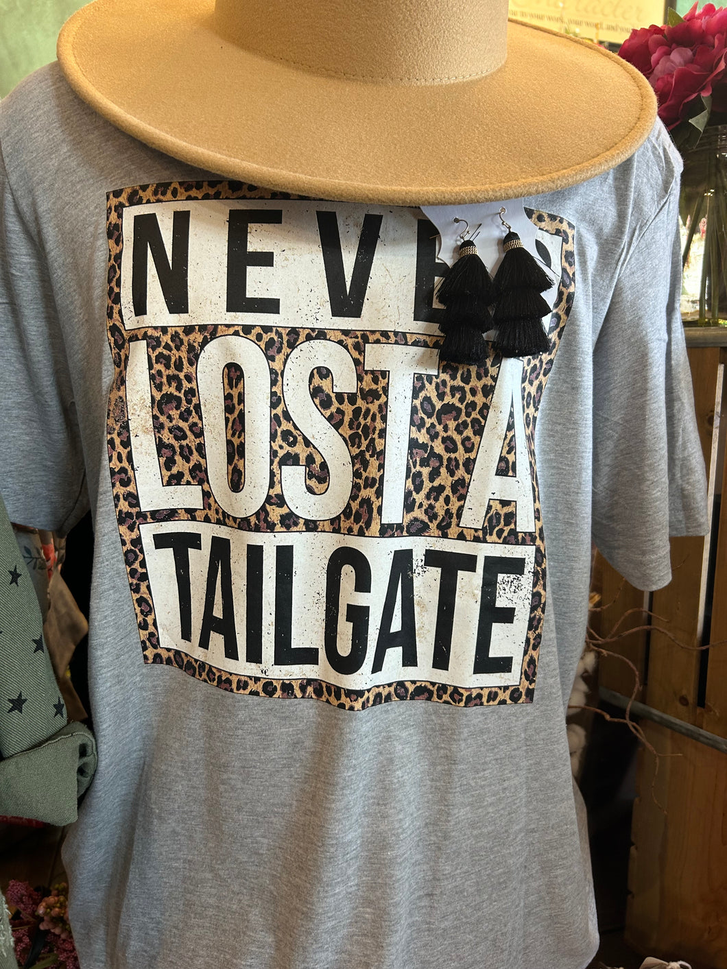 Tee: Never lost a tailgate tee